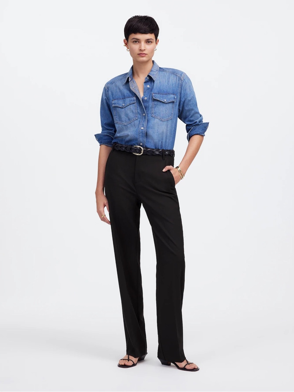 Madewell Slouchy Straight Trousers